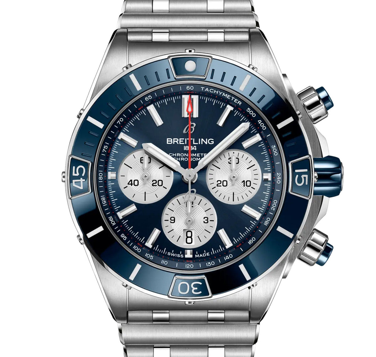 Breitling Super Chronomat B01 44 Watch with Blue Dial