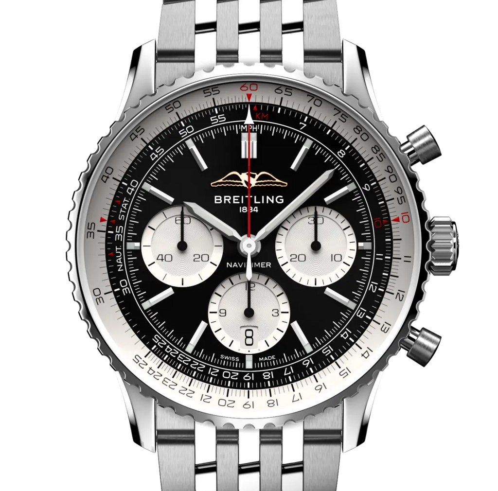 Breitling Navitimer B01 Chronograph 43 Watch with Stainless Steel Bracelet
