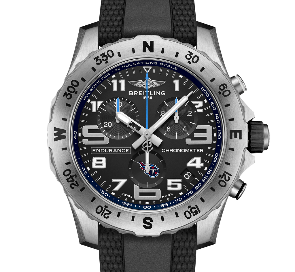 Breitling Endurance Pro 44 NFL Tennessee Titans Edition with Rubber Strap