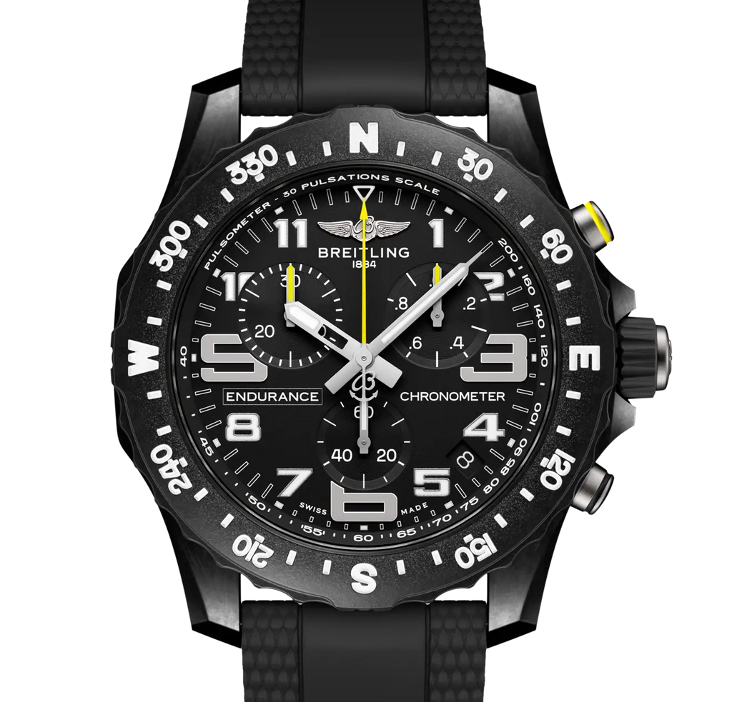 Breitling Endurance Pro 44 Watch with Black Rubber Strap