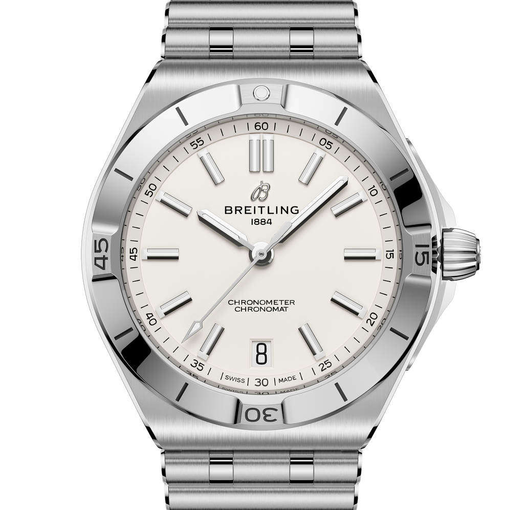 Breitling Chronomat B31 Automatic 40 Watch with White Dial