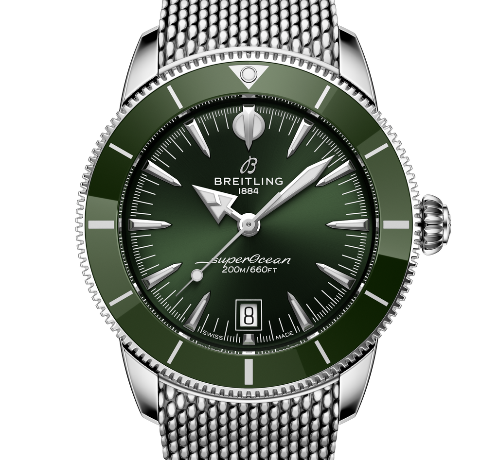 Breitling Superocean Heritage B31 Automatic 42 Watch with Green Dial