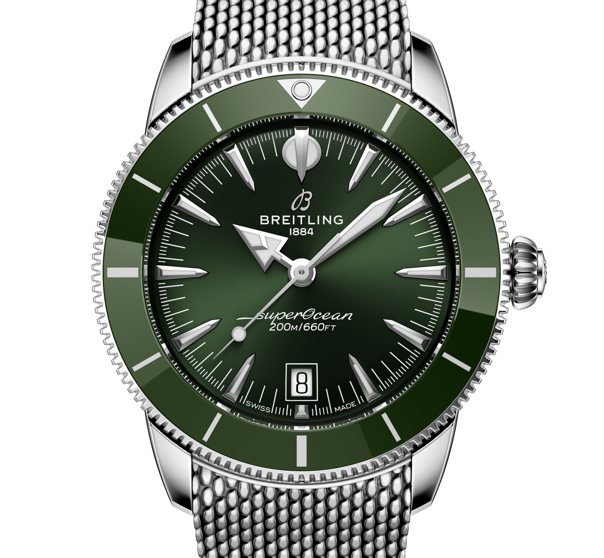 Breitling Superocean Heritage B31 Automatic 42 Watch with Green Dial