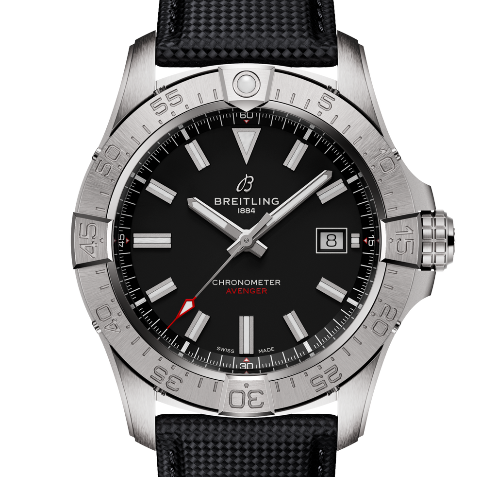 Breitling Avenger Automatic 42mm Watch with Black Strap