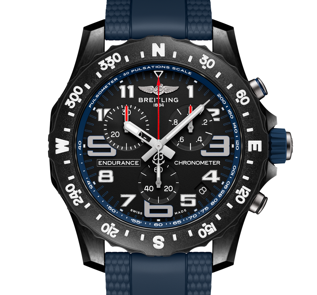 Breitling Endurance Pro 44 Watch with Navy Blue Strap