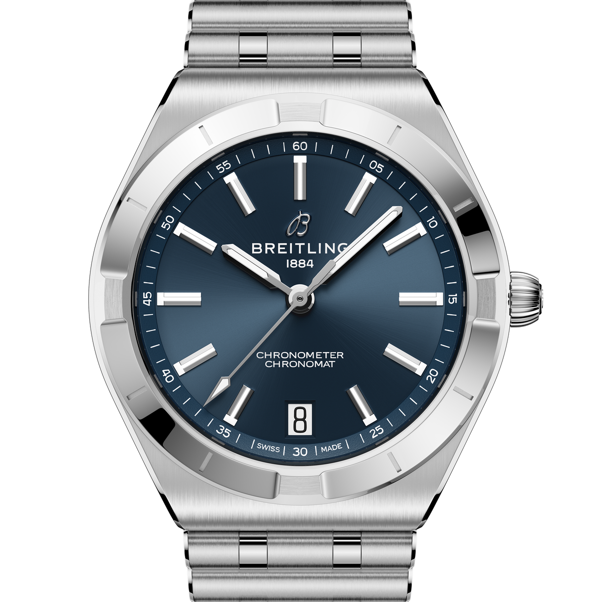 Breitling Chronomat Automatic 36 Watch with Blue Dial