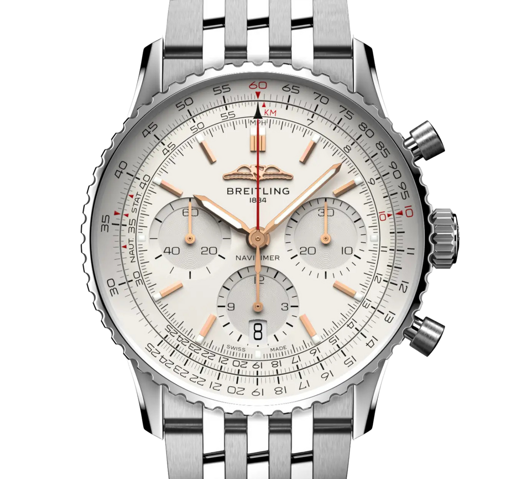 Breitling Navitimer B01 Chronograph 41 Watch with Ivory Dial