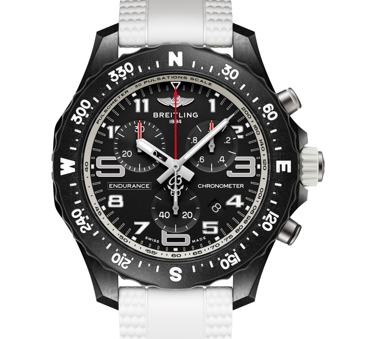 Breitling Endurance Pro 38 Watch with White Strap