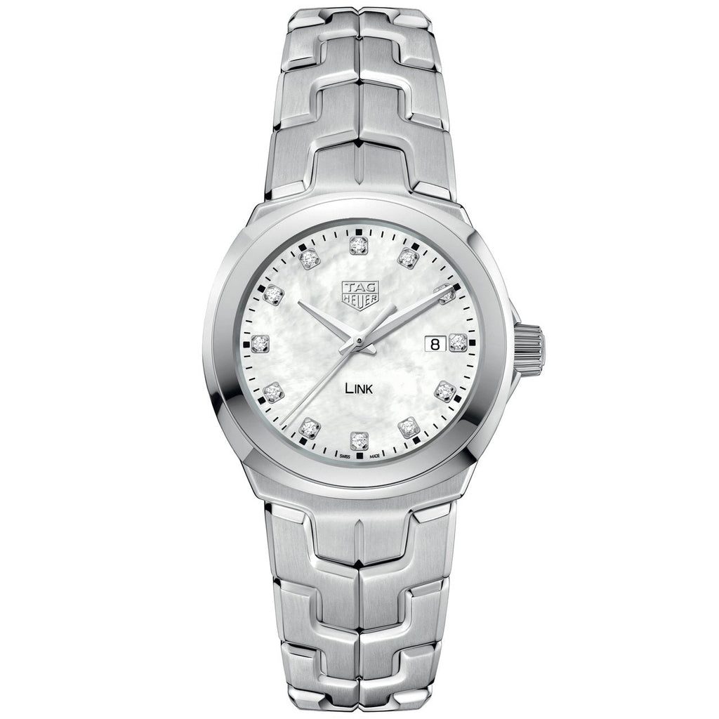TAG Heuer Link Ladies' White Mother-of-Pearl Diamond Dial Watch