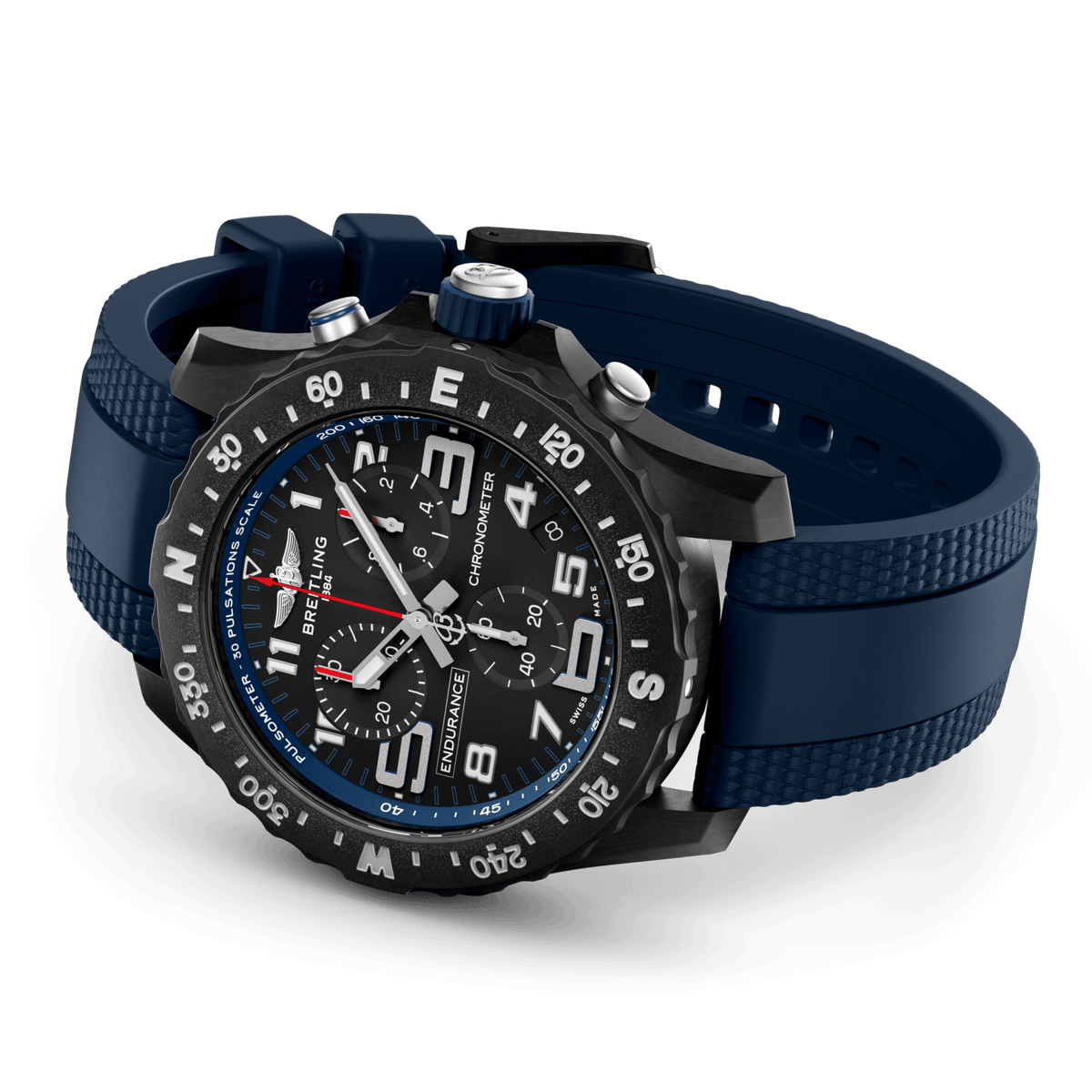 Breitling Endurance Pro 44 Watch with Navy Blue Strap
