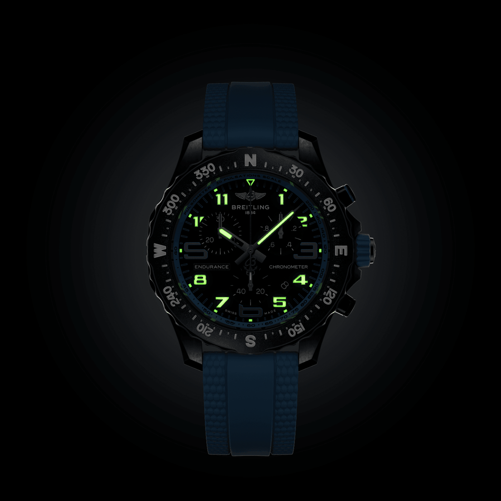 Breitling Endurance Pro 38 Watch with Baby Blue Strap