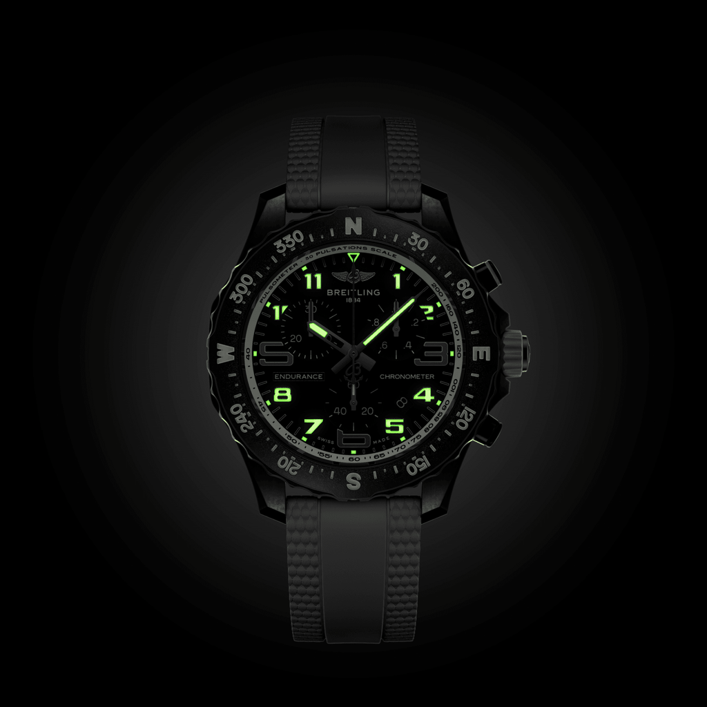 Breitling Endurance Pro 38 Watch with White Strap