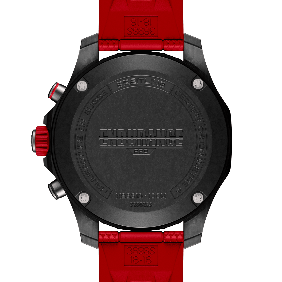 Breitling Endurance Pro 38 Watch with Red Strap