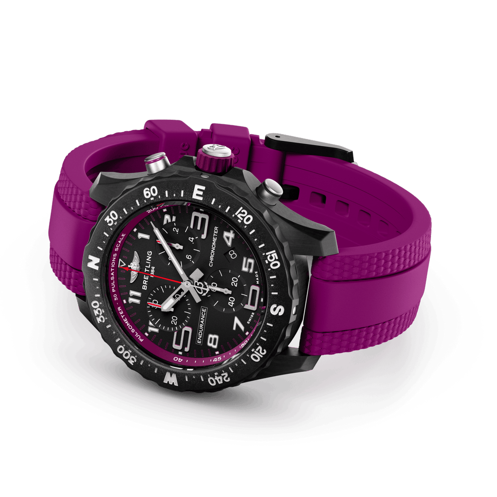 Breitling Endurance Pro 38 Watch with Purple Strap